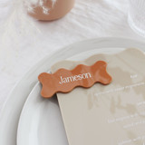 Customizable Wavy Place Card Place and Escort Cards