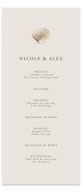 Simple Seashell Foil-Pressed Wedding Programs