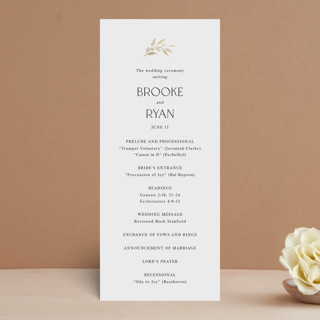 Gather Foil-Pressed Wedding Programs