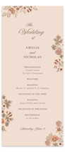 Blooming path Foil-Pressed Wedding Programs