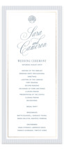 Seashore Foil-Pressed Wedding Programs