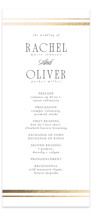 Side Stripe Foil-Pressed Wedding Programs