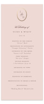 Scallop Monogram Foil-Pressed Wedding Programs