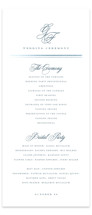 othellolagkage Foil-Pressed Wedding Programs