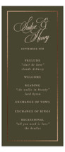 Playbill Foil-Pressed Wedding Programs