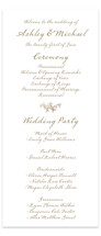 Boho flower crest Foil-Pressed Wedding Programs