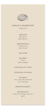 Cove Foil-Pressed Wedding Programs