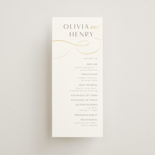 Forever And Foil-Pressed Wedding Programs