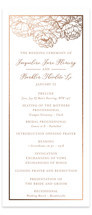 Blooming Peonies Foil-Pressed Wedding Programs