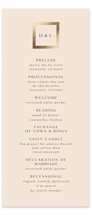Framed Photo Foil-Pressed Wedding Programs