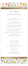 Bright Garden Foil-Pressed Wedding Programs