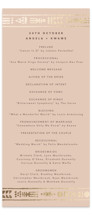Cultured Element Foil-Pressed Wedding Programs