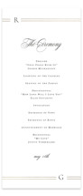 Elencourt Foil-Pressed Wedding Programs