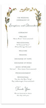 Coastal Bloom Foil-Pressed Wedding Programs