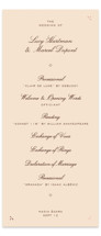 Sweet Fancy Foil-Pressed Wedding Programs