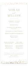 Effervescent Foil-Pressed Wedding Programs