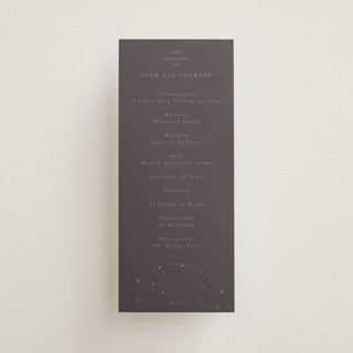 North Foil-Pressed Wedding Programs