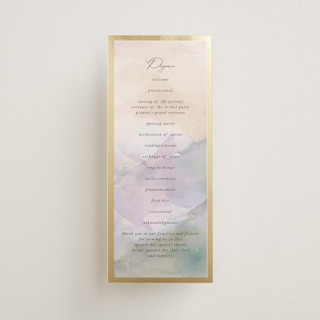Mountain Foil-Pressed Wedding Programs