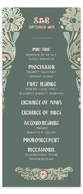 Nouveau Frame Foil-Pressed Wedding Programs