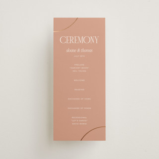 Unity Foil-Pressed Wedding Programs
