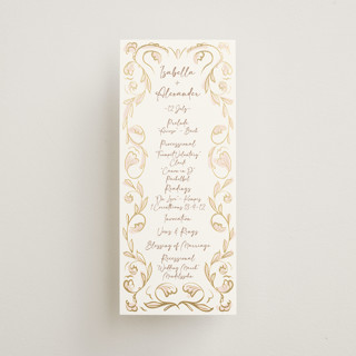 Bella Bellissima Foil-Pressed Wedding Programs
