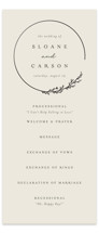 Branched Foil-Pressed Wedding Program Cards