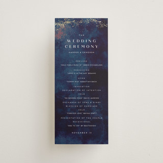 oponki Foil-Pressed Wedding Programs