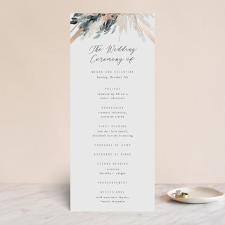 triangle arch Foil-Pressed Wedding Programs