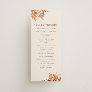 Wedding in Aspen Foil-Pressed Wedding Programs