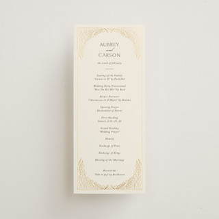 Royalty Foil-Pressed Wedding Programs