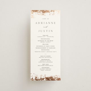 Woodland Hills Foil-Pressed Wedding Programs