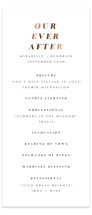 Our Ever After Foil-Pressed Wedding Programs