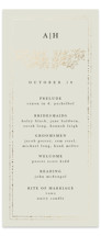 Foil Botanical Frame Foil-Pressed Wedding Programs