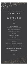Modern Glam Foil-Pressed Wedding Programs
