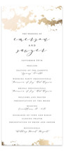 Aerial Foil-Pressed Wedding Programs