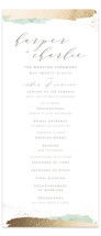 Tide Foil-Pressed Wedding Programs