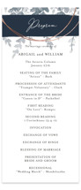 Sprigs of Romance Foil-Pressed Wedding Programs