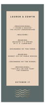 National Forest Foil-Pressed Wedding Programs