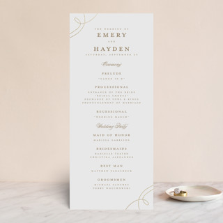 Loop Foil-Pressed Wedding Programs