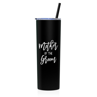Mother of the Groom Tumbler | Black | 20 Ounce Stainless Steel Gifts for Parents