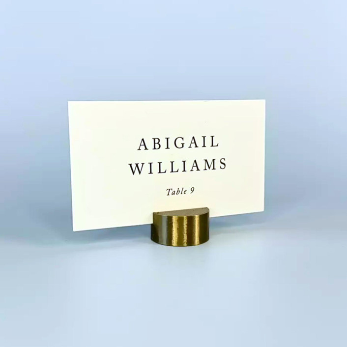 Brass Color Circle Place Card Holder, Set of 25 Place Card Holders by