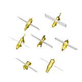 Gold Safari Animal Magnet Place Card Holder & Party Favor (Set of 256)