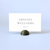 Army Green Dome Place Card Holders, Set of 25 Place Card Holders