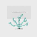 Coral placecard holders, turquoise, set of two Place Card Holders