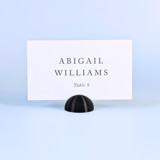 Black Dome Place Card Holders, Set of 25