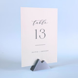 Silver Color Mountain Table Number Holder, Set of 5 Place Card Holders