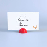 Red Dome Place Card Holders, Set of 25