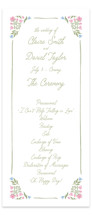 Folk Garden Wedding Programs