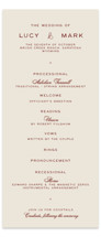 Rose Ink Wedding Programs