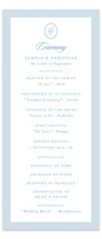 Scripted Wedding Program Cards 